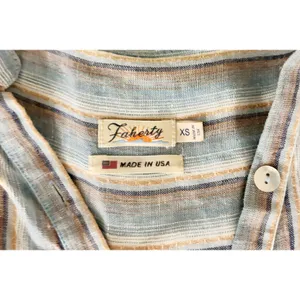 Striped Button Tunic Dress thumbnail 2