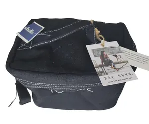Rae Dunn NWT "Foodie" Lunch Tote With Utensil Case Insulated Adjustable Strap thumbnail 3