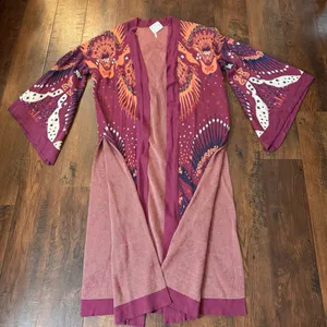 FREE PEOPLE boho maxi duster sweater, size M/L, NWT thumbnail 9
