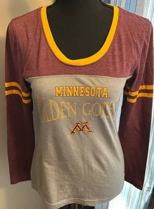 Campus Heritage Maroon, Gold & Gray Minnesota Long Sleeve Tee thumbnail 1