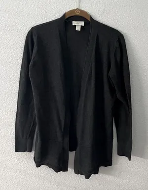 Loft Grey Cardigan Sweater Jacket thumbnail 1