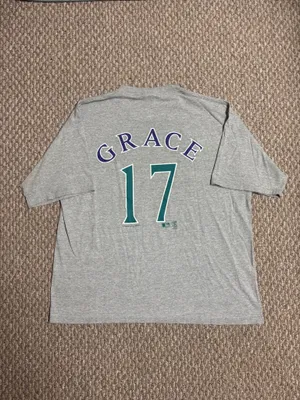 Arizona Diamondbacks Mark Grace #17 Y2K Lee Sport Gray Vintage MLB Jersey Shirt thumbnail 2