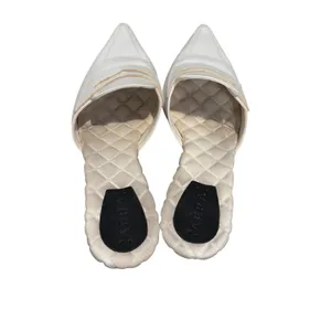 AERA Solid Leather Mule Loafers Pointed Toe Dress Casual White Womens EU 36 US 6 thumbnail 3