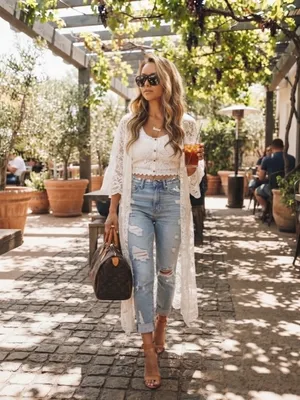 Boho Lace Kimono thumbnail 3