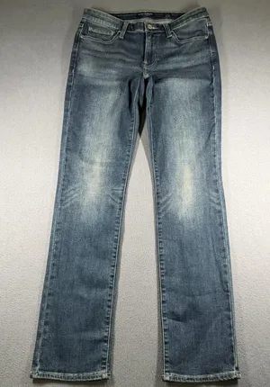 Lucky Brand Sweet Straight Jeans Womens 6/28 Blue Medium Wash Mid Rise Stretch thumbnail 1