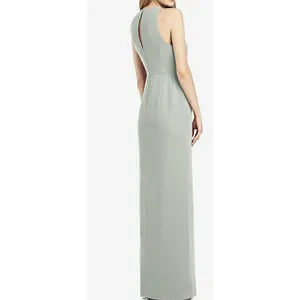 NWT‎ After Six SLEEVELESS CHIFFON DRESS WITH DRAPED FRONT SLIT Size 4 Regular thumbnail 2
