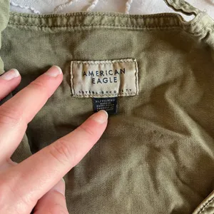 NWOT American Eagle Railroad Baggy Overall Shorts thumbnail 6