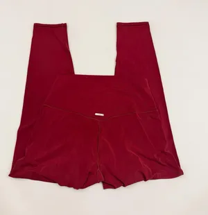 Aerie Play‎ High Waisted Leggings Red Size M Short thumbnail 1