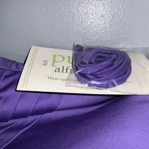 Alfred Angelo Purple Satin Strapless Bubble Hem Homecoming Prom Dress 12 NWT thumbnail 6