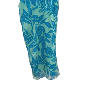 Amanda Uprichard Rosalinda Off-Shoulder Dress Tropical‎ Print Green Blue Size XS thumbnail 11