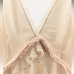 Zara midi dress with raw‎ hem and ruffles thumbnail 5