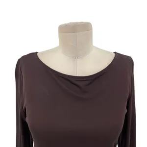 Diane von Furstenberg Vintage Brown Bell Sleeve Sheath‎ Dress Y2K Size 12 thumbnail 2