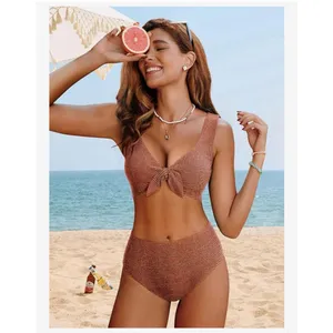 NEW Hanna Nikole High Waisted Bikini 2 Pc Swimsuit Tummy Control XL thumbnail 6