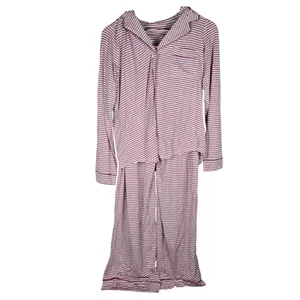 Gap Body Forever Favorite Pajama Set Rose Stripe Modal Spandex Medium NEW thumbnail 2