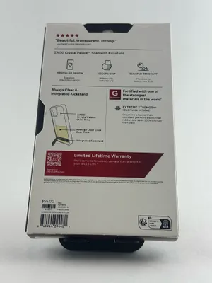 Zagg Crystal Palace Snap w/ Kickstand iPhone 16e/15/14/13 Clear MagSafe Case NWT thumbnail 2