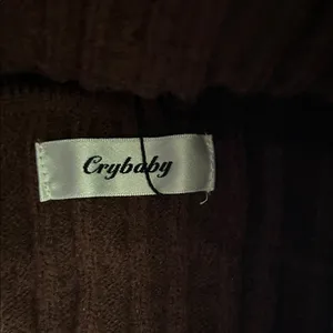Cry Baby Elegant Brown Knit Women’s Top thumbnail 2