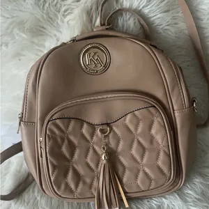 Women's Tan Backpack thumbnail 1