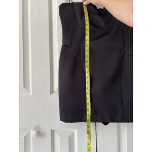 Zara Strapless Black Mini Dress Large New With Tags thumbnail 6