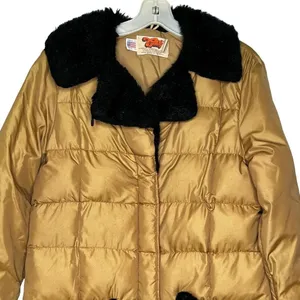 Vintage‎ Comfy Goose Down Coat Brown Size 14 thumbnail 2