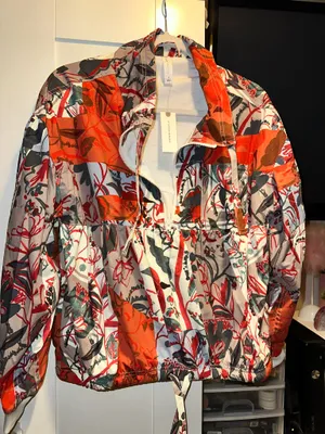 NWT Daily Practice by Anthropologie Floral Windbreaker Jacket thumbnail 6