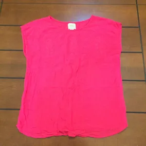 Maeve hot pink tank blouse lace medium thumbnail 1