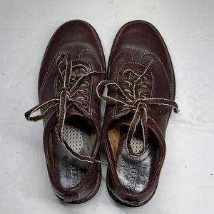 Born Women's Dark Brown Leather Derbys 7 38 walking oxfords comfortable casual thumbnail 4