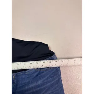 Isabel Maternity by Ingrid & Isabel Flare Jeans Crossover Panel Medium Wash 2‎ thumbnail 6