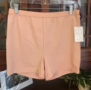 Free People Movement Peach Orange Bike Shorts Size‎ Large NWT thumbnail 1