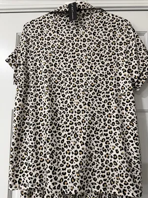 TART INTIMATES Leopard Print Pajama Set Size L women Pants Top thumbnail 7