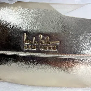 NICOLE‎ MILLER Vegan Leather Metallic Gold Evening Bag Purse Handbag NEW thumbnail 8