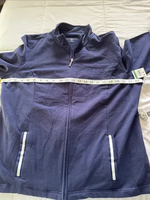 NWT Karen Scott sport French Terry jacket size L thumbnail 5