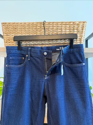 NWT Gap Real Straight Mid-Rise Dark Wash Jeans, 31 Regular thumbnail 6