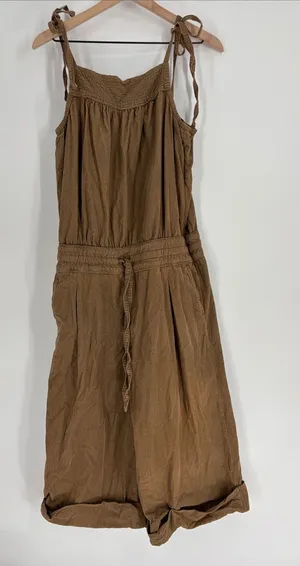 Anthropologie Hei Hei brown crop corduroy overalls 4 thumbnail 1