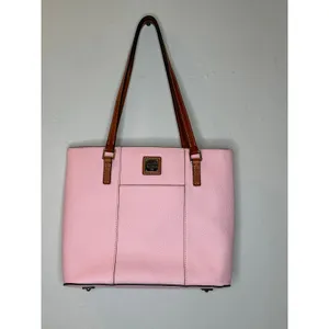 DOONEY & BOURKE Pale Pink Pebbled Leather Lexington Shopper Shoulder Bag thumbnail 2