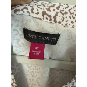 Vince Camuto Tiered Mini Dress Long Sleeve Lined Sz M thumbnail 6