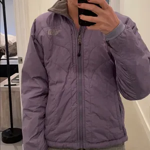 Light purple down north face jacket - like new! thumbnail 1
