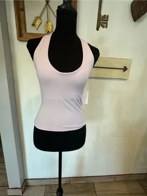 Pink Rose Light Pink Halter Tank Top thumbnail 2