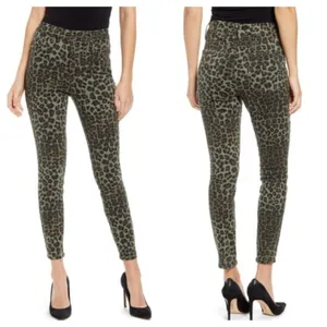 Good American Good Legs Sage Leopard Skinny Jeans thumbnail 2