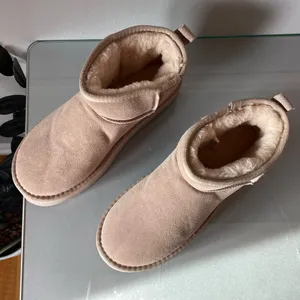 Dream Pairs Ankle Boots Tan Suede Platform Size:8 thumbnail 5