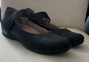 10/40 Dansko Audrey Mary Jane flats black nappa leather comforts shoes flats thumbnail 1
