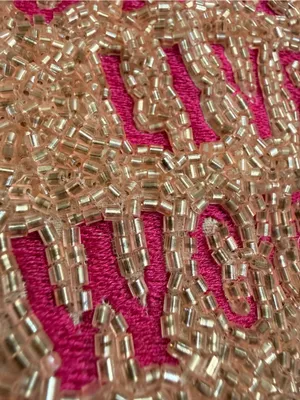 Beaded 'Long Live Cowgirls' Zip Card Pouch - Pink thumbnail 5