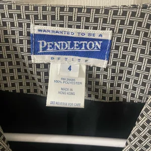 Pendleton Vintage Skirt Suit Set Blazer and Skirt Size 4 thumbnail 3