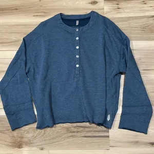 Free People Movement Play On Half Snap Pullover Sweatshirt Women’s XS thumbnail 2