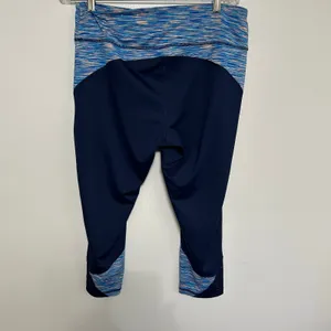 Tek Gear DryTek XL Capri Leggings Mesh Panel Blue thumbnail 8