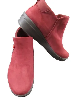 Ryka Women’s Lyrical Ankle Boot Burgundy Size 7.5 Slip On Zip Comfort thumbnail 1