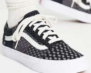 Vans Old Skool Print Patchwork Trainers black white paisley unisex; woman’s 8 thumbnail 1