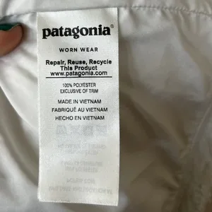 Patagonia Los Gatos White Fuzzy Fleece Zip Up Vest thumbnail 6