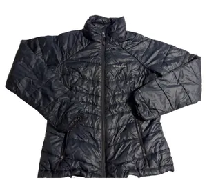 Columbia Puffer Jacket TurboDown Omni-Heat Black Quilted Women's Size M thumbnail 1