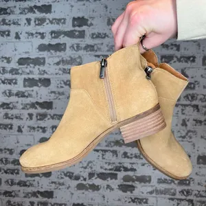Lucky brand | women leather suede booties thumbnail 5