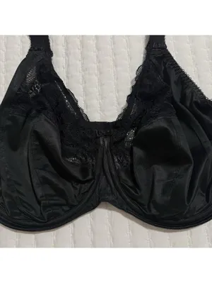 Elomi 34L Morgan Stretch Banded Underwire Bra Style EL4111 Black Full Figure thumbnail 7